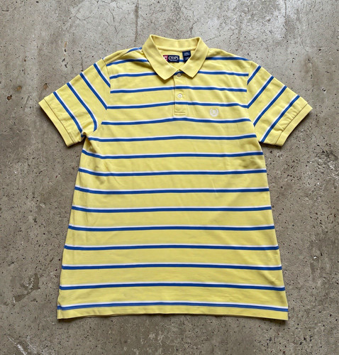 Chaps polohemd gelb - chaps, gelb/blau/weiß