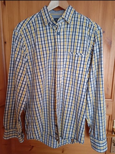 Hemd gelb blau - , weiß