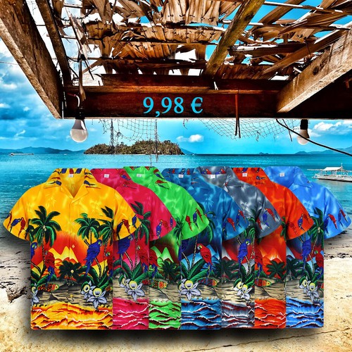 Funky hawaiihemd herren - hawaiihemd,