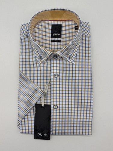 Pure kurzarm hemd l - hemd, 42