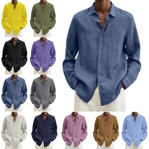 Langarmhemd herren button - herren,
