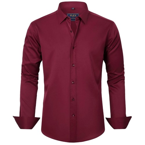 Herren hemd stretch unifarben - hemd,