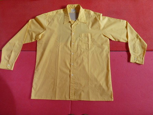 Herren hemden langarm - herren, gelb