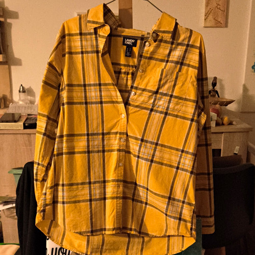 Lands end herren hemd - end, langarm