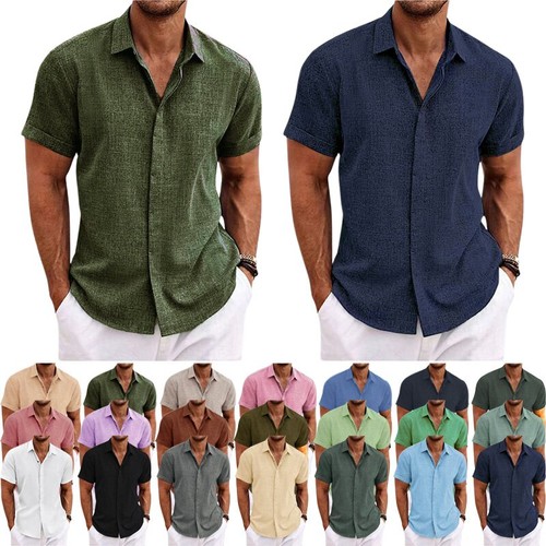Herren kurzarm hemd button - herren,