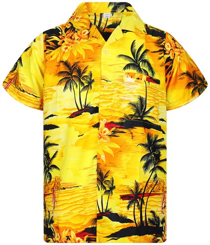 Funky hawaiihemd surf gelb - funky,