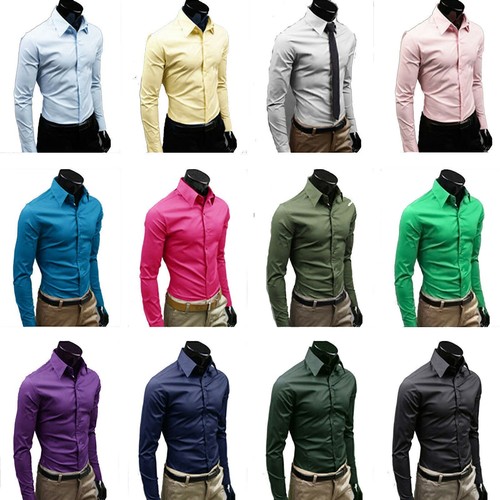 Herren slim fit hemd business - hemd,